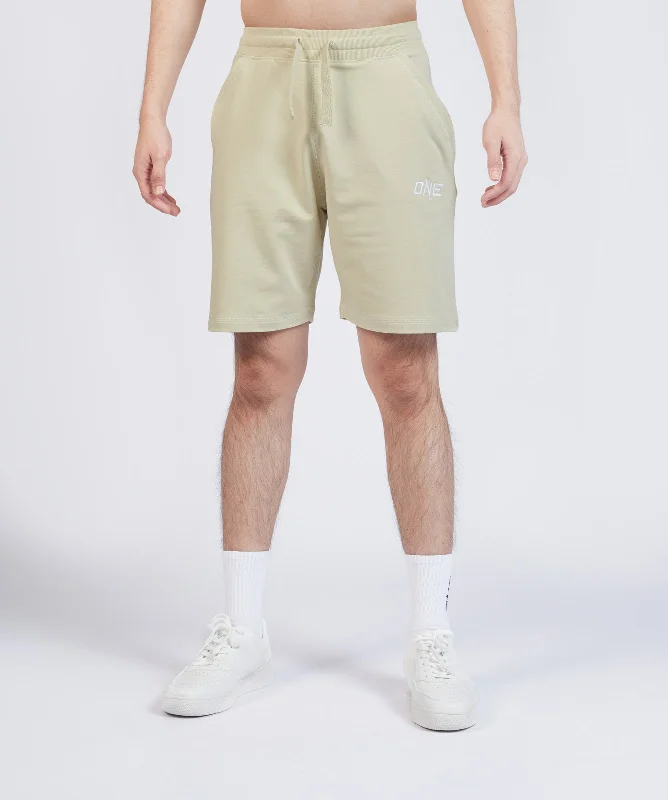 ONE Logo Jogger Shorts (Sand)