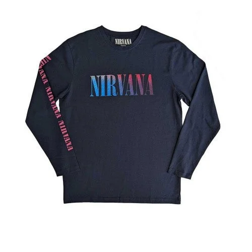 Nirvana Unisex Adult Angelic Gradient Long-Sleeved T-Shirt