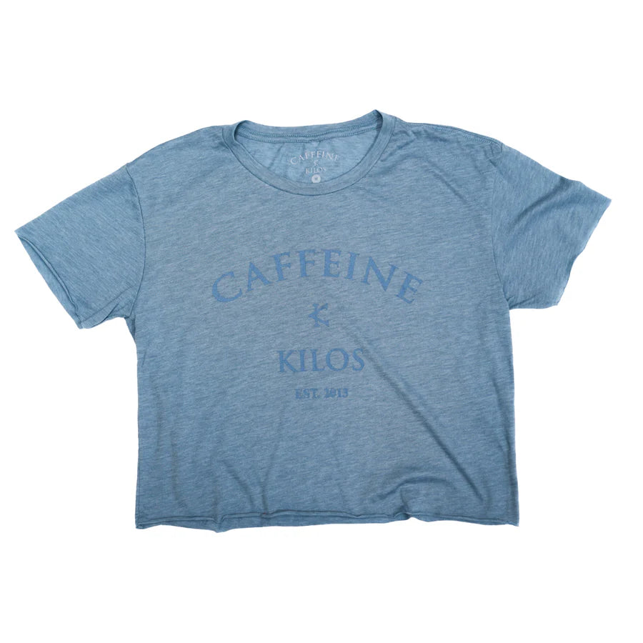 Caffeine and Kilos Arch Logo Crop Top