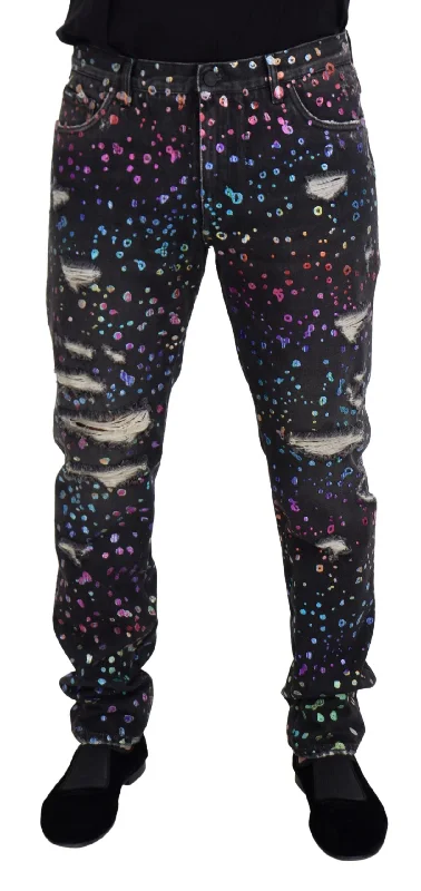 Dolce & Gabbana Elegant multi Printed blue Men's Pants